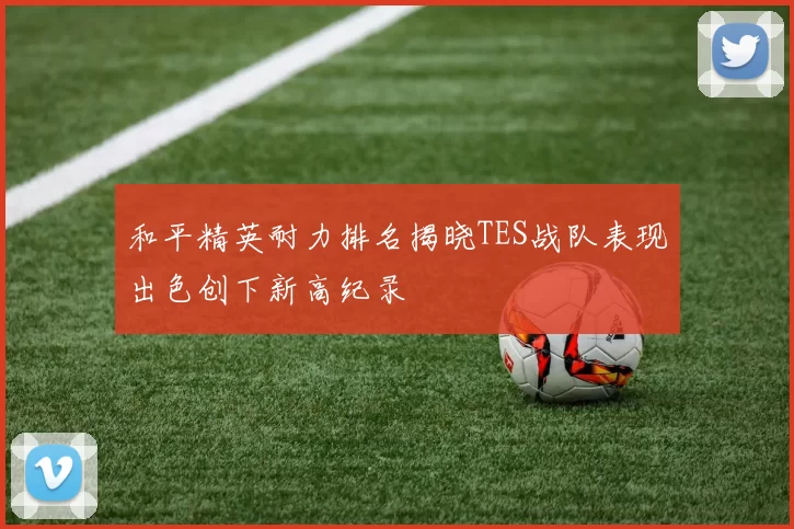 和平精英耐力排名揭晓TES战队表现出色创下新高纪录