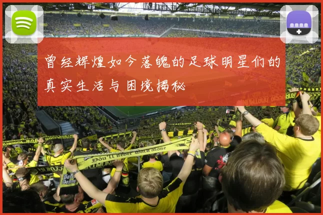 曾经辉煌如今落魄的足球明星们的真实生活与困境揭秘