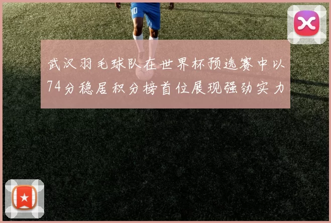 武汉羽毛球队在世界杯预选赛中以74分稳居积分榜首位展现强劲实力